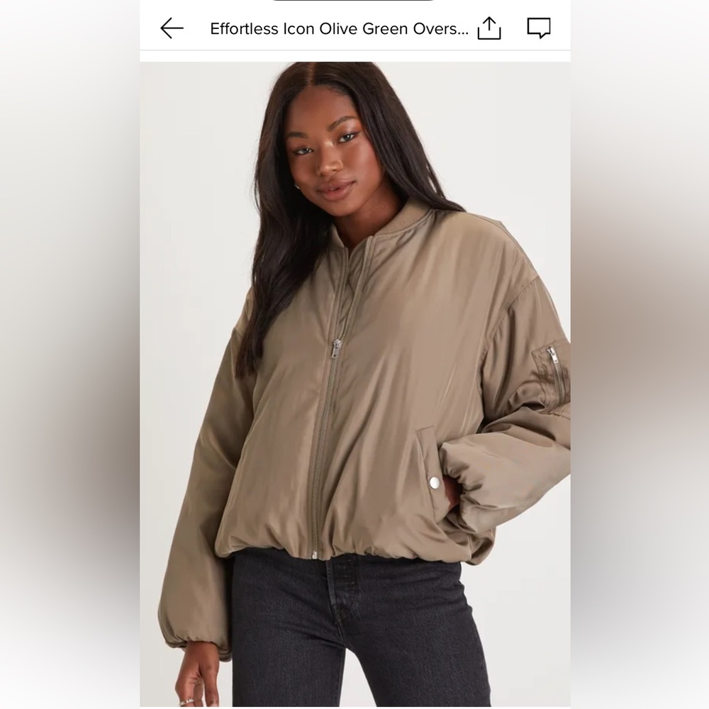 Olive green bomber jacket!